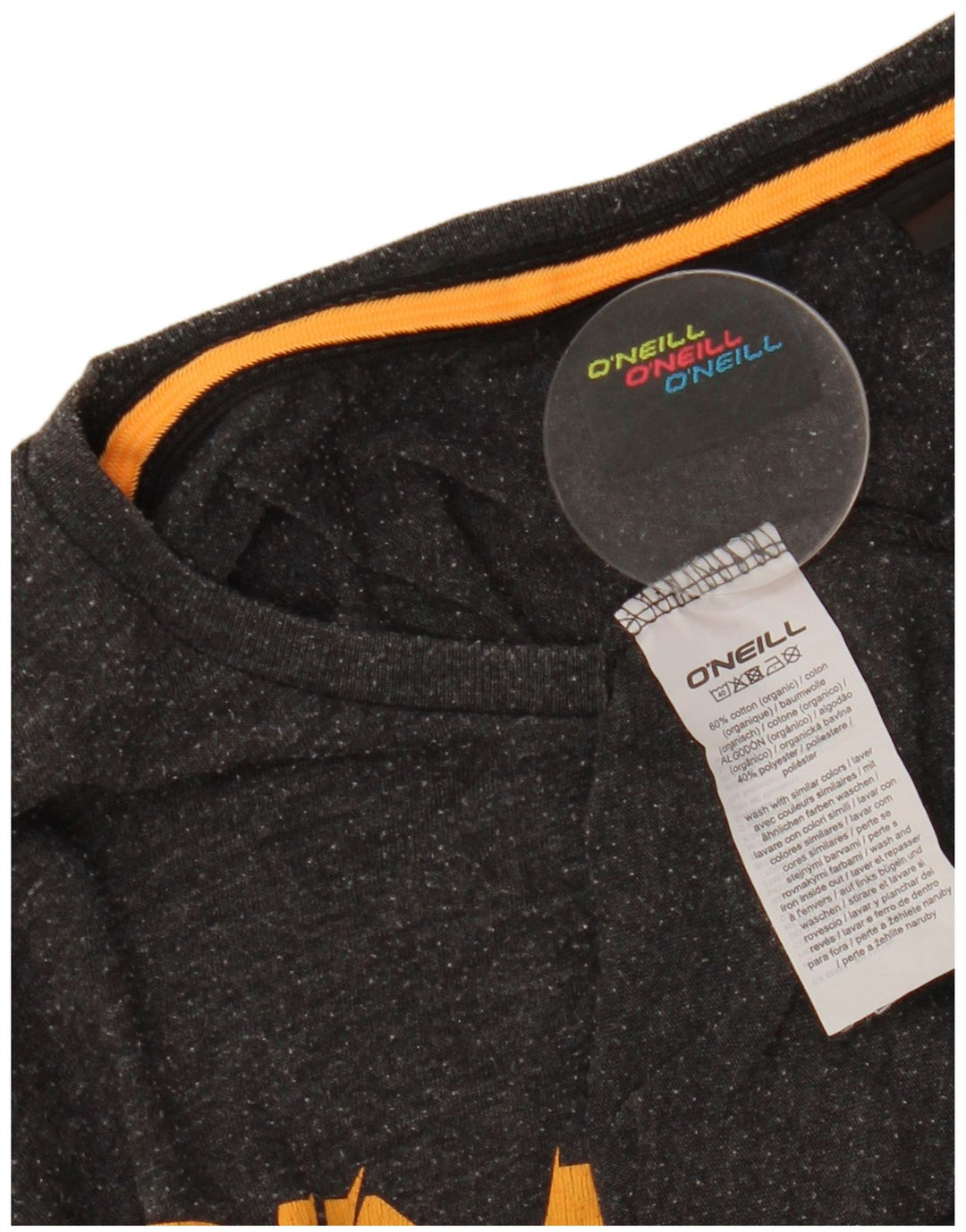 T-shirt grafica da uomo O'NEILL Top in cotone grigio medio