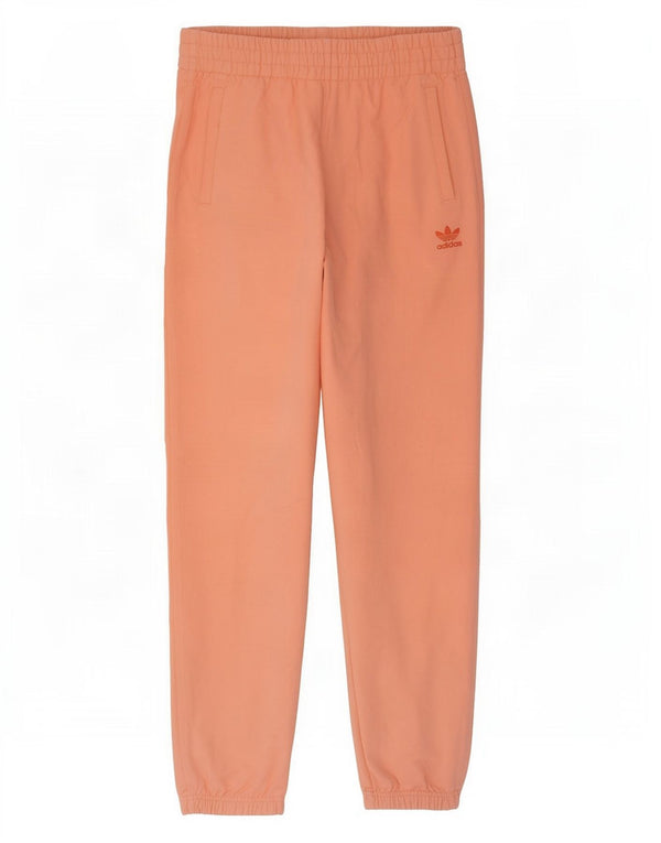 Pantaloni da tuta da donna Adidas Joggers UK 8/10 Small Arancione Cotone