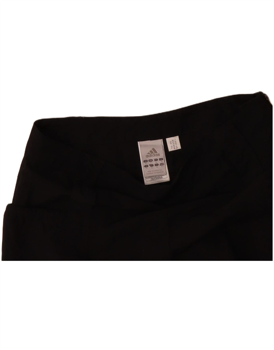 ADIDAS Womens Casual Shorts UK 10 Small W30 Black Polyamide