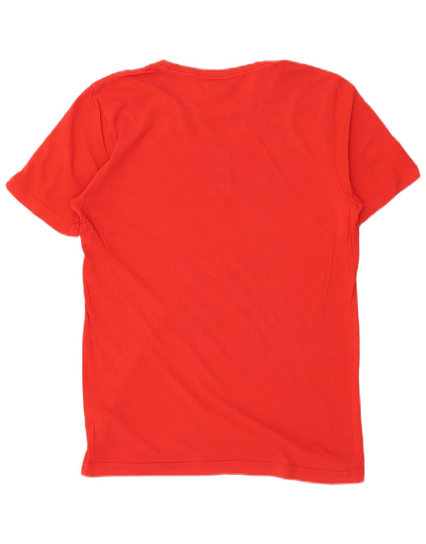 T-shirt grafica da uomo Puma Top Small in cotone rosso