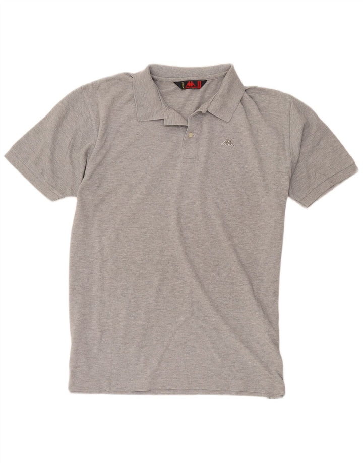 Polo Kappa Uomo 2XL Cotone Puntinato Grigio