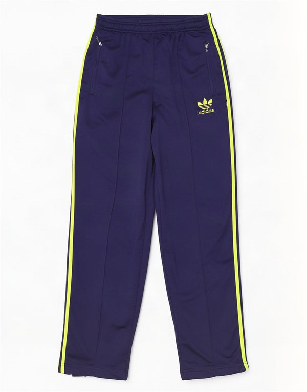 Pantaloni da tuta da uomo Adidas UK 38/40 Poliestere blu navy medio