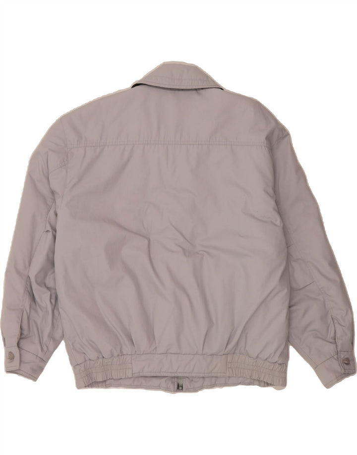 VINTAGE Mens Padded Bomber Jacket IT 50 Large Blue Vintage Vintage and Second-Hand Vintage from Messina Hembry 