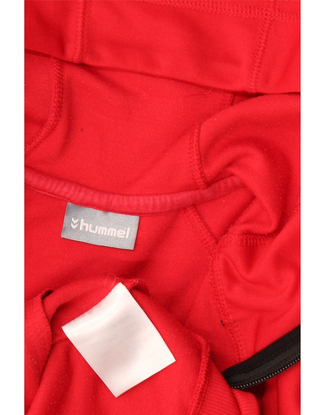 Maglione con cappuccio e zip da uomo Hummel piccolo rosso