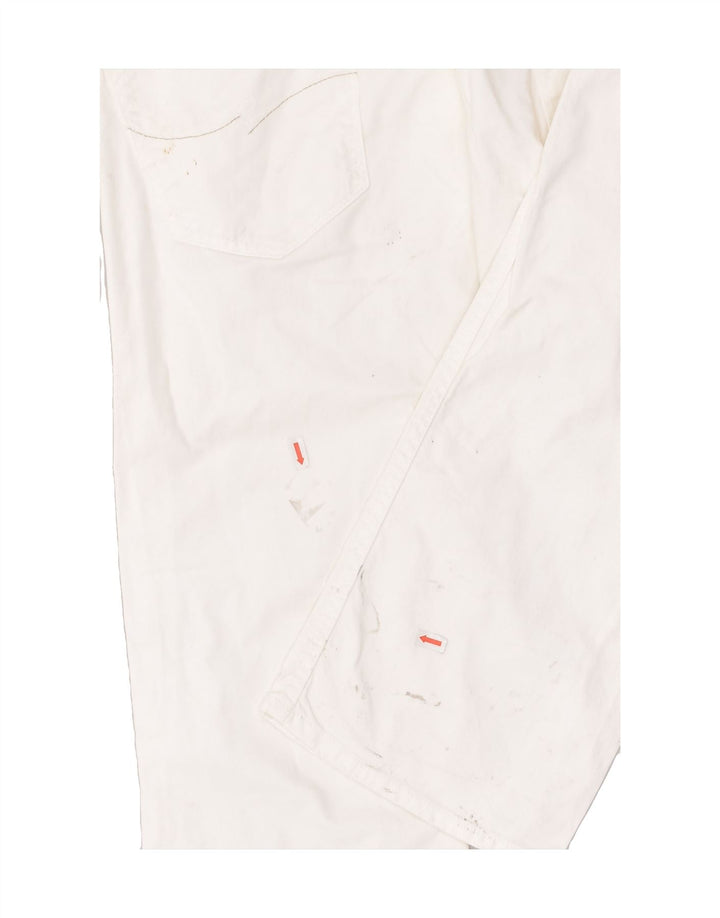 JACK & JONES Womens Straight Jeans W34 L34  White Cotton | Vintage Jack & Jones | Thrift | Second-Hand Jack & Jones | Used Clothing | Messina Hembry 