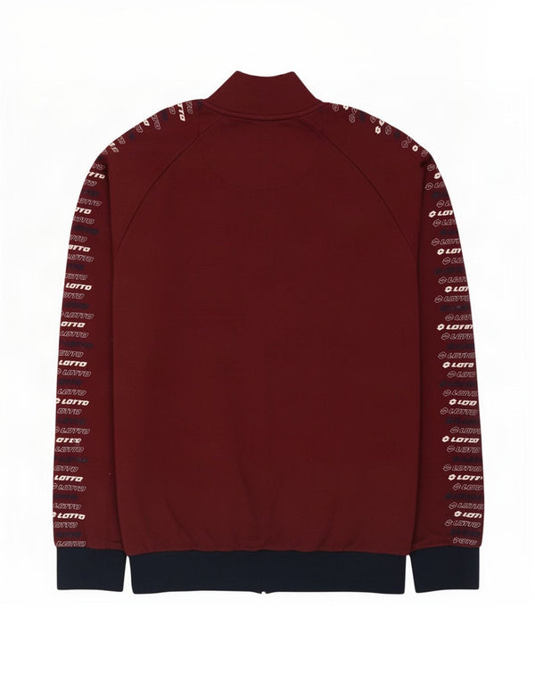Giacca da tuta grafica da uomo Lotto IT 54 2XL Borgogna Colourblock