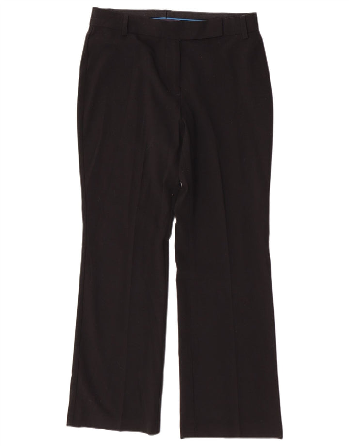 Pantaloni da abito bootcut da donna Marks & Spencer UK 10 piccoli W30 L28 neri