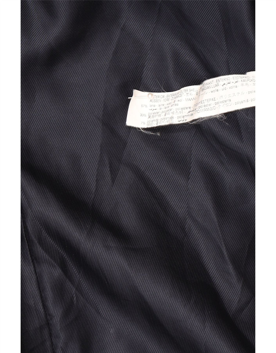 Cappotto doppiopetto da donna Zara UK 16 grande in lana blu navy
