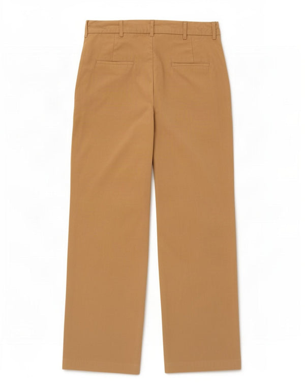 Zara Womens Straight Casual Trousers Medium W28 L30 Brown Polyester