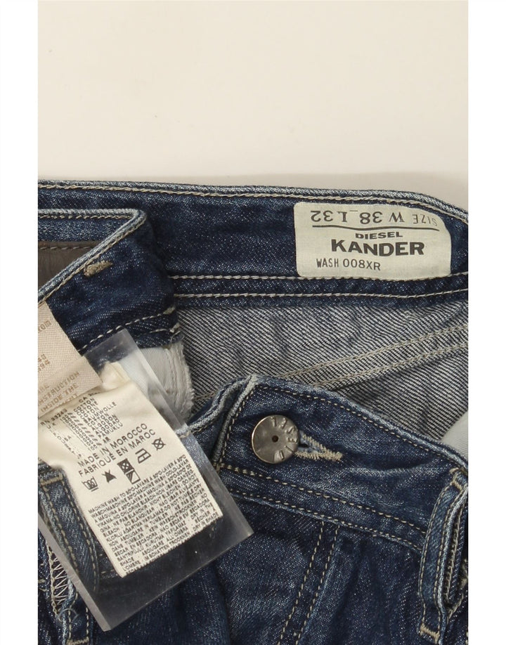 Jeans dritti da uomo Diesel Kander W38 L32 in cotone blu
