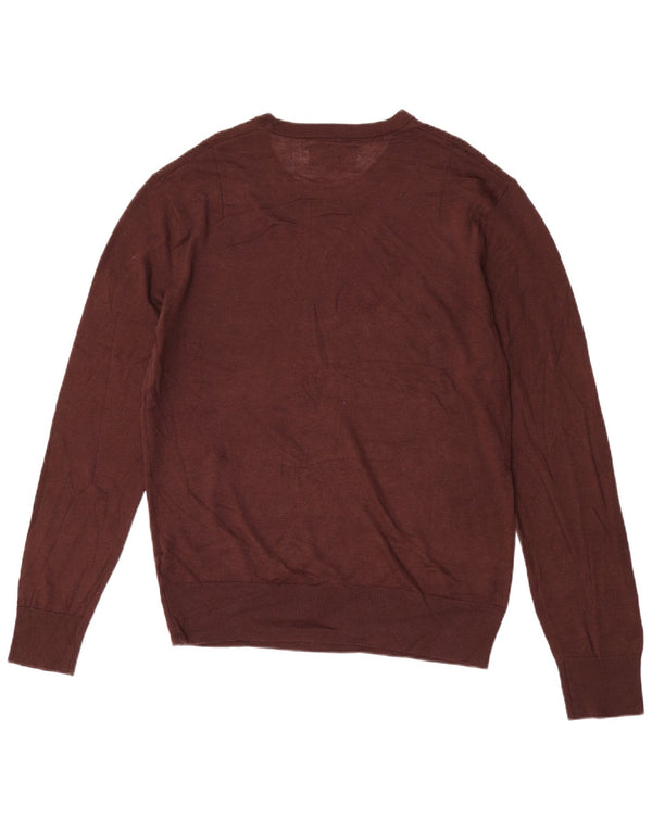 Maglione maglione girocollo da uomo All Saints XL bordeaux modal