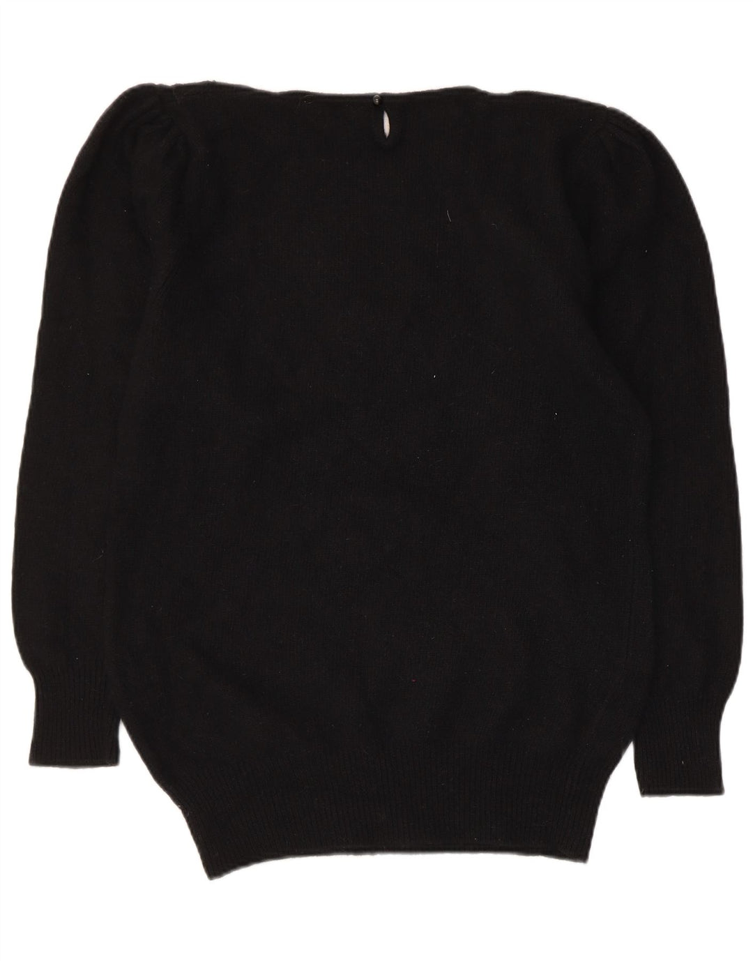 Maglione maglione girocollo con grafica vintage da donna IT 42 medio nero floreale