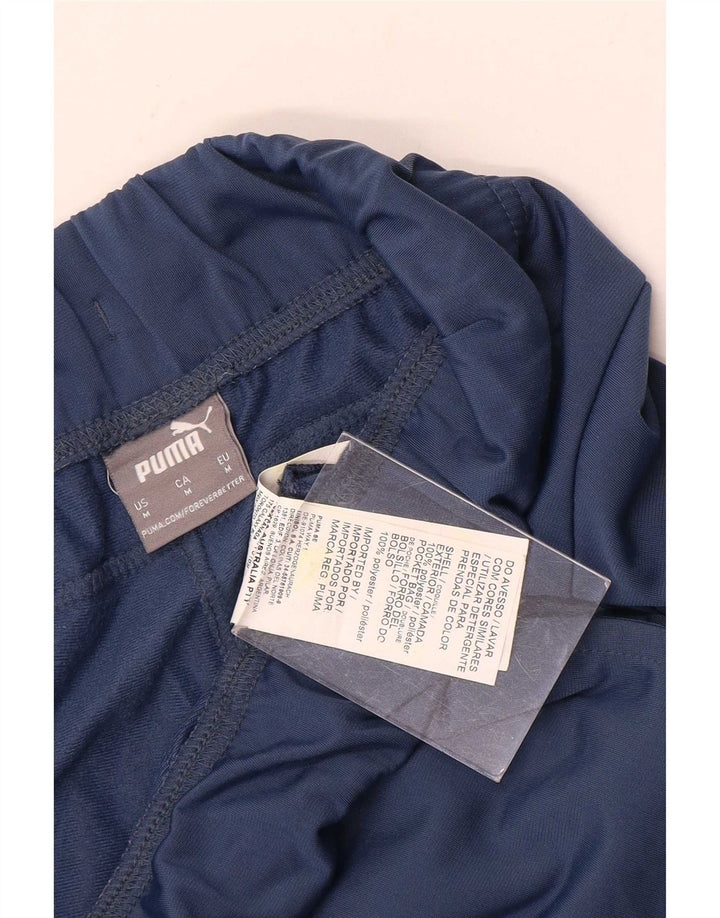 Pantaloni da tuta da uomo Puma Joggers medi in poliestere blu navy