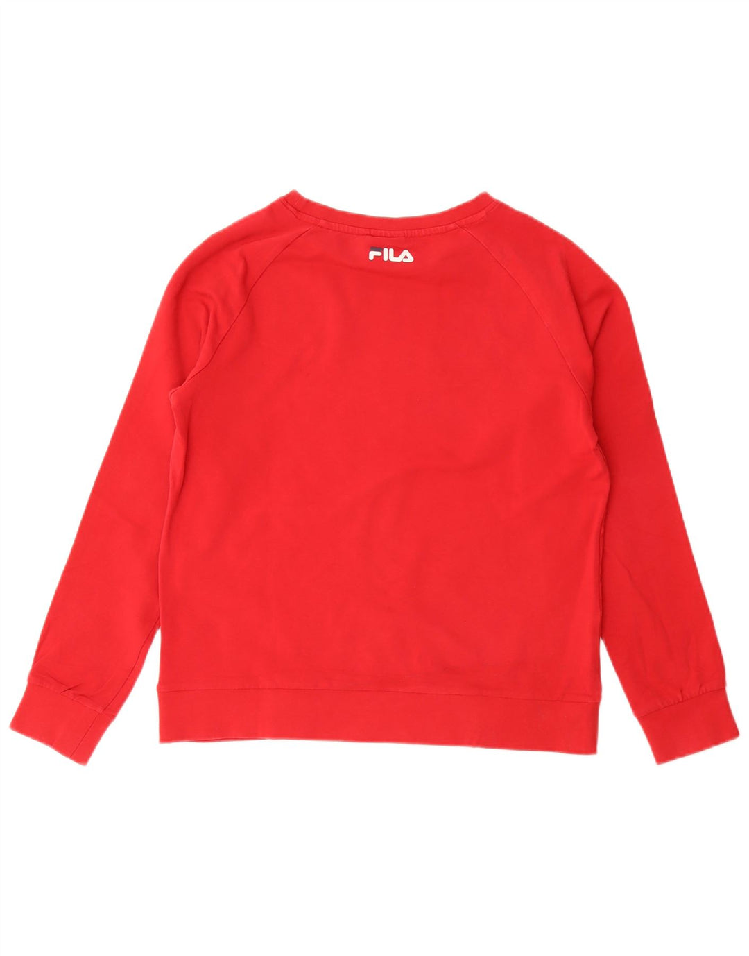 Felpa grafica da uomo Fila Maglione rosso medio in cotone