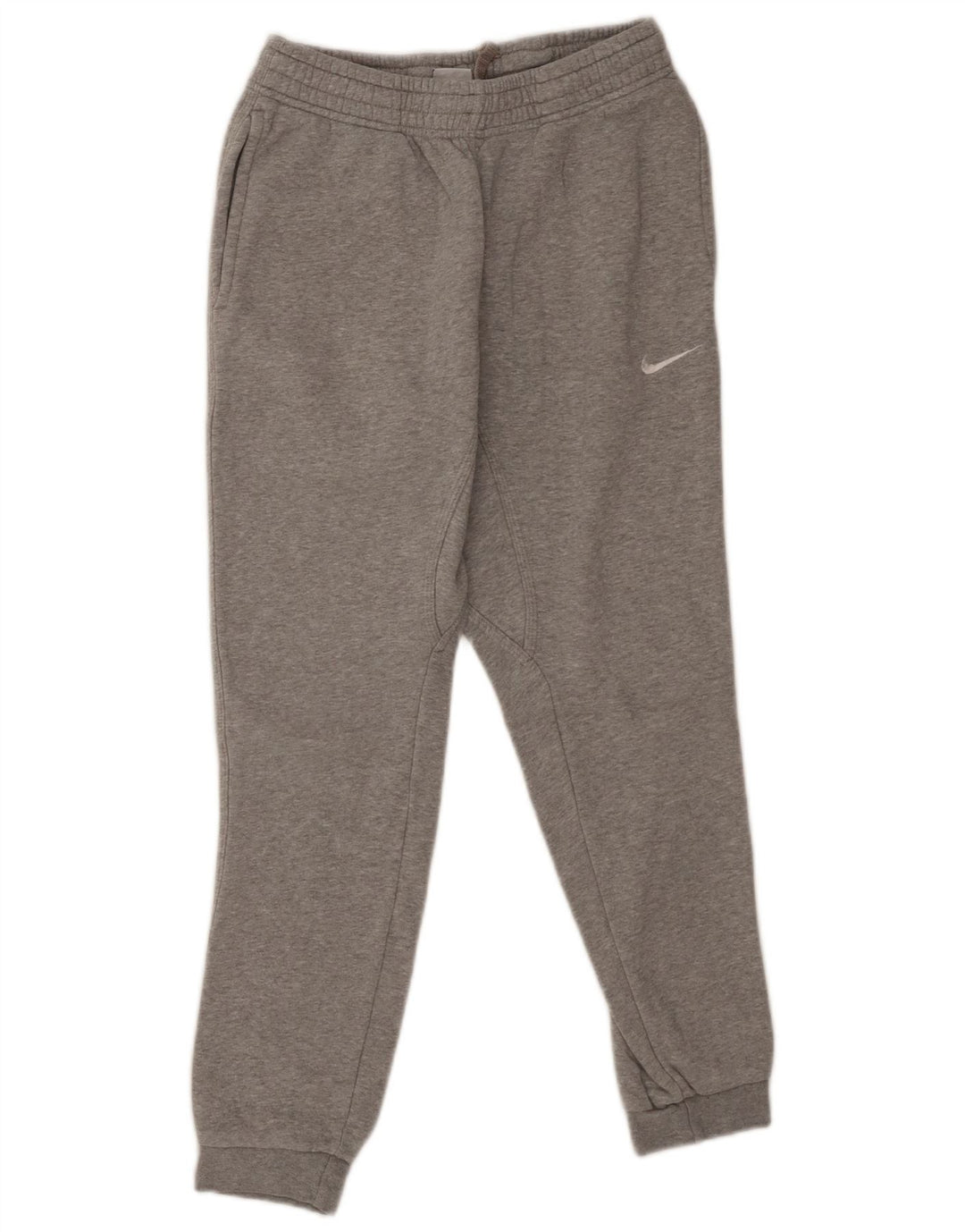 NIKE Mens Tracksuit Trousers Joggers Small  Grey Flecked Cotton