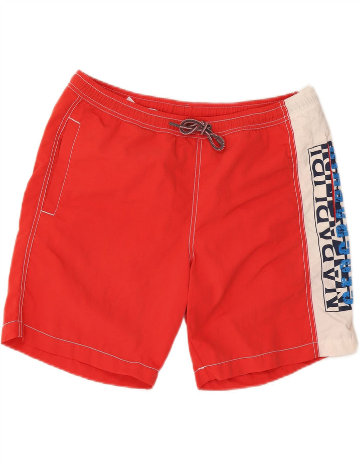 Pantaloncini da bagno con grafica da uomo NAPAPIJRI XL Poliestere color block rosso