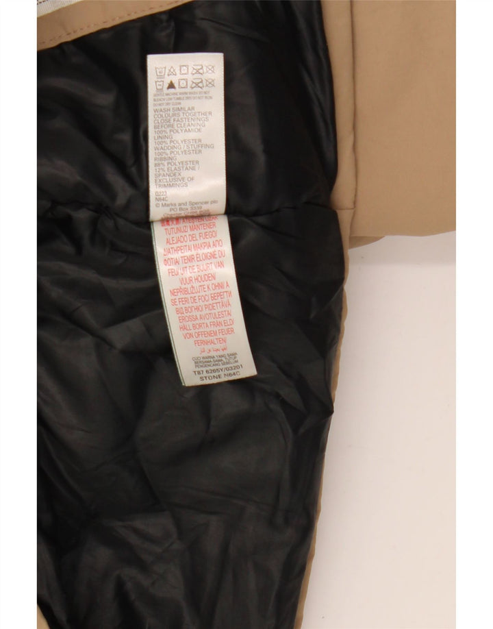 Giacca a vento con cappuccio Marks & Spencer per ragazzi 13-14 anni Beige in poliammide