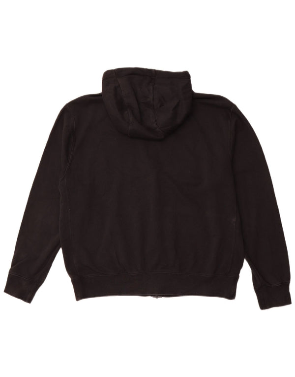 Maglione con cappuccio e zip da uomo NIKE grande in cotone nero