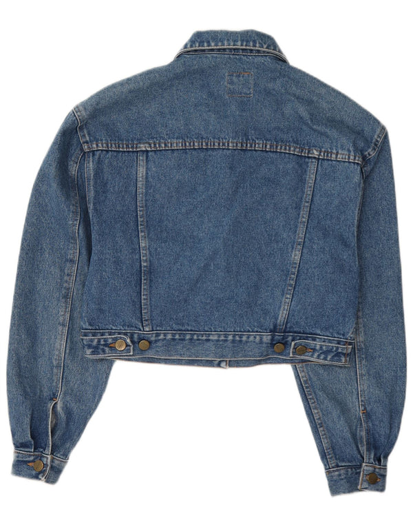 Giacca in denim corto da donna Stefanel UK 12 blu medio