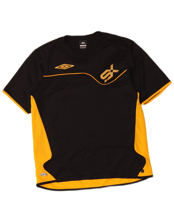 Umbro Mens Graphic T-Shirt Top XL Black Colourblock