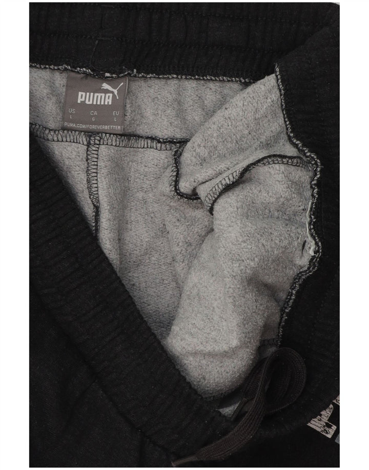Pantaloni da tuta con grafica PUMA da uomo Joggers Large neri