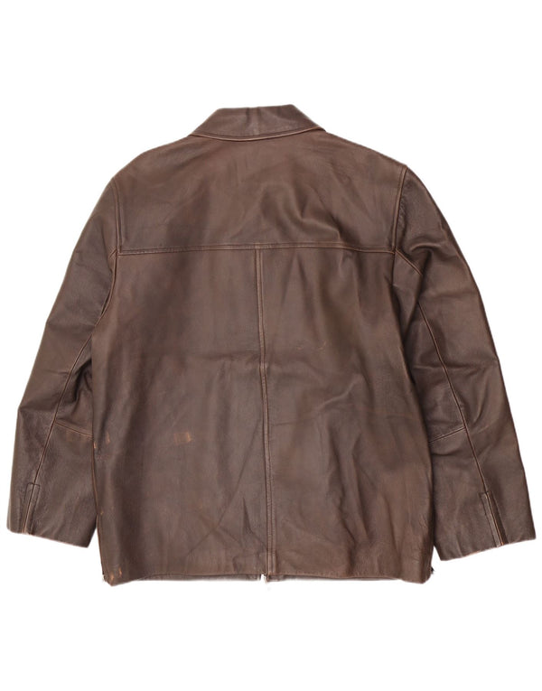 Giacca In Pelle Uomo Conbipel IT 48 Marrone Medio