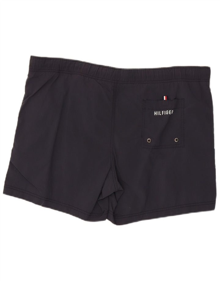Pantaloncini da bagno da uomo Tommy Hilfiger grandi blu navy