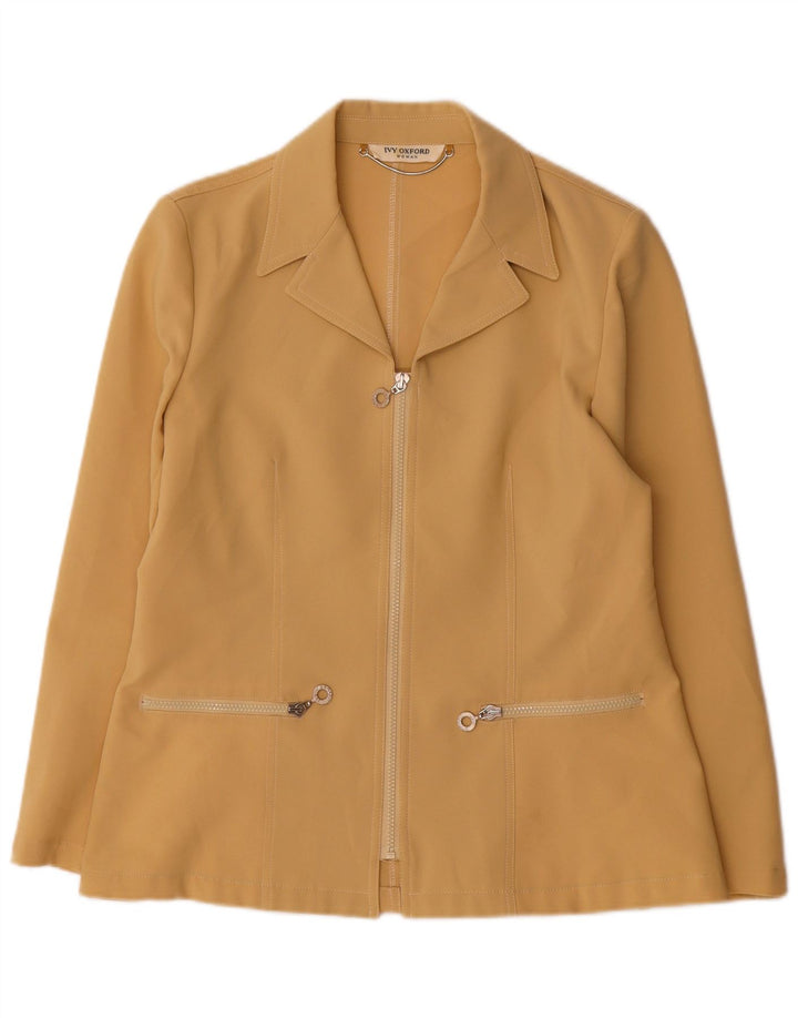 Giacca blazer con zip intera da donna Ivy Oxford IT 44 Poliestere beige medio