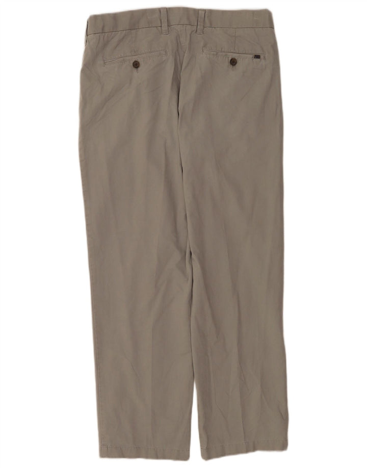 Pantaloni chino regolari da uomo Marks & Spencer W34 L29 cotone grigio