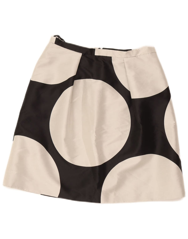 Gonna a trapezio da donna Coast UK 12 media W30 nera geometrica