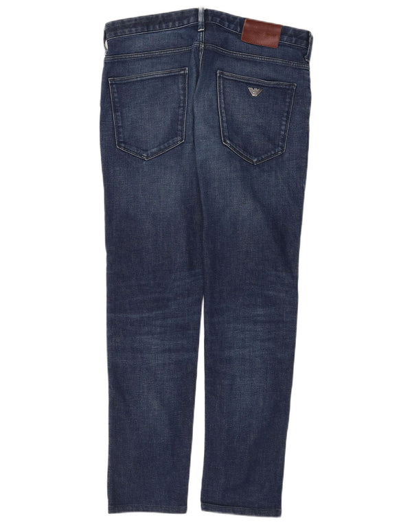 Emporio Armani Womens Slim Jeans W30 L30 Navy Blue Cotton