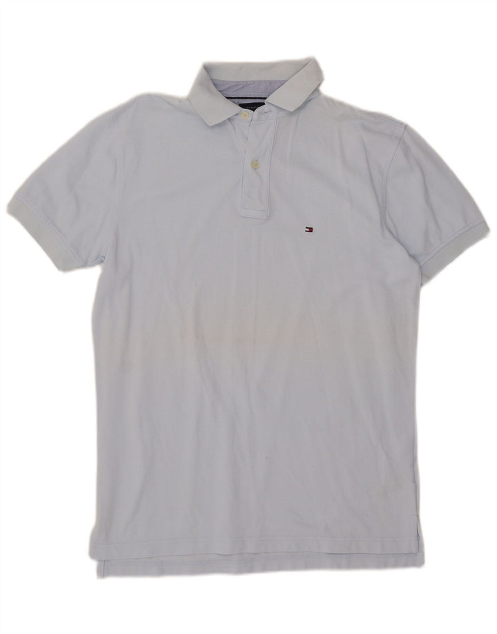 Polo da uomo Tommy Hilfiger in cotone blu medio