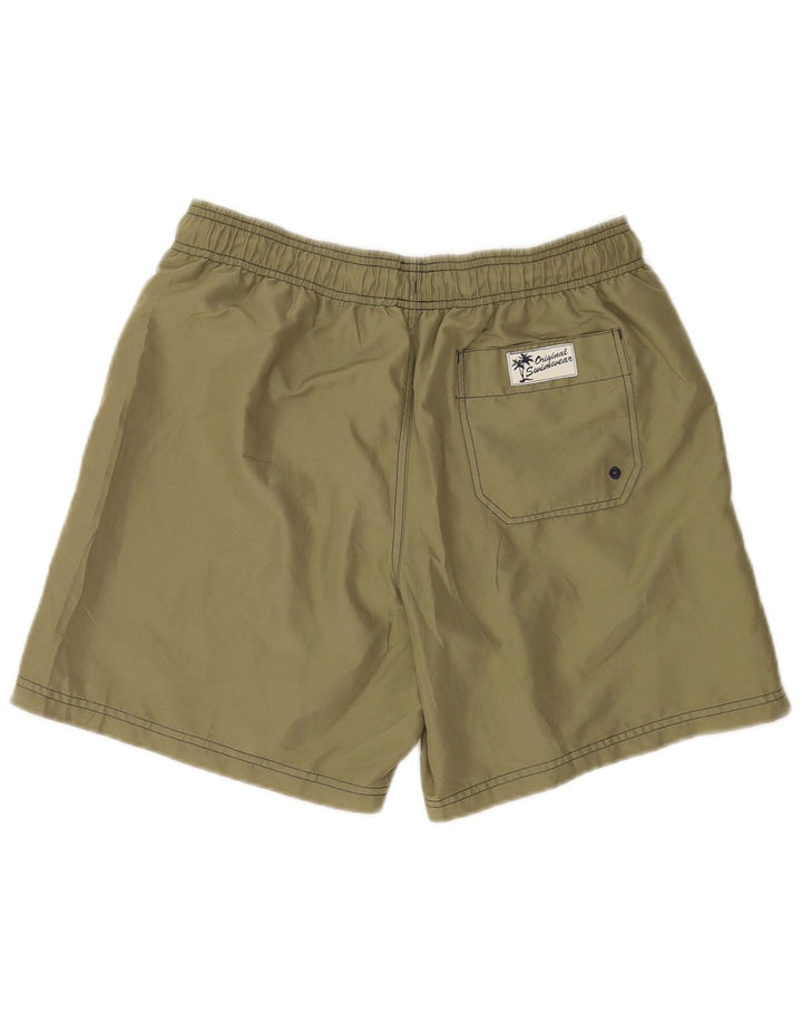 Pantaloncini da bagno da uomo Marks & Spencer medio poliestere kaki