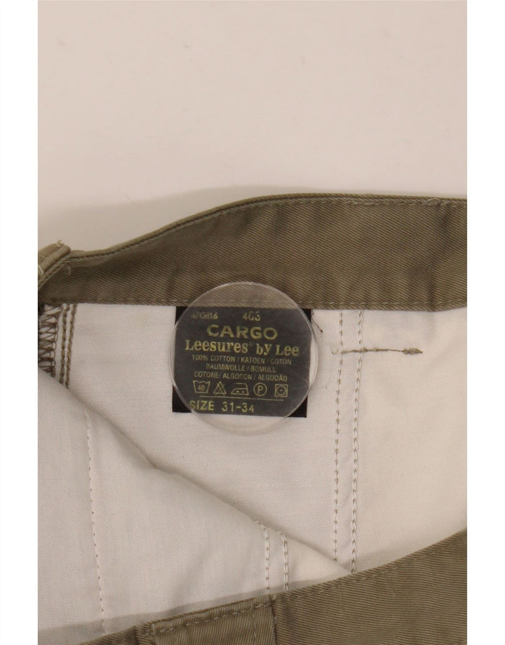 Pantaloni cargo dritti da uomo LEE W31 L31 in cotone beige
