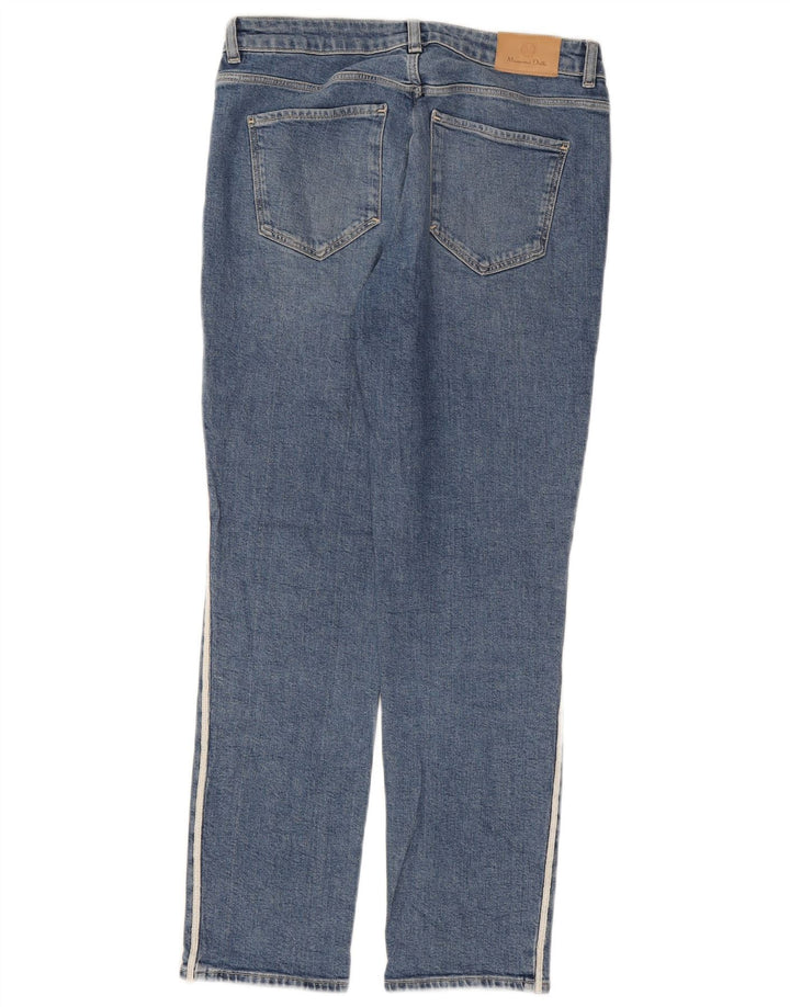 Jeans dritti da donna Massimo Dutti EU 38 Small W28 L27 Blu