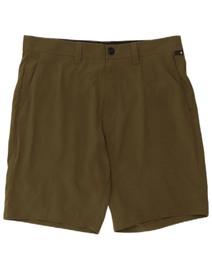 Pantaloncini chino da uomo Volcom grandi in poliestere kaki