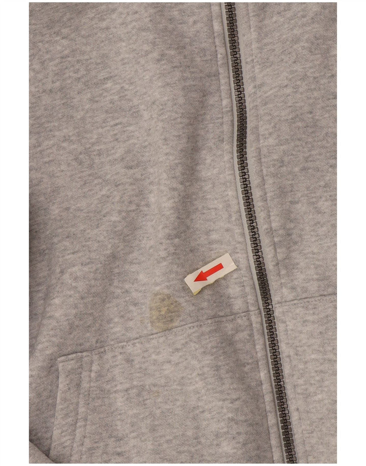 Maglione con cappuccio e zip da uomo Tommy Hilfiger grande in cotone grigio