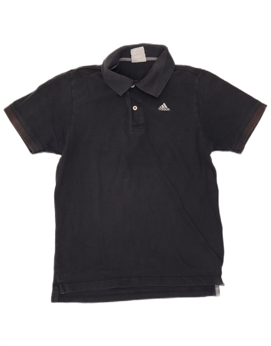 Polo Adidas da uomo piccola in cotone blu navy