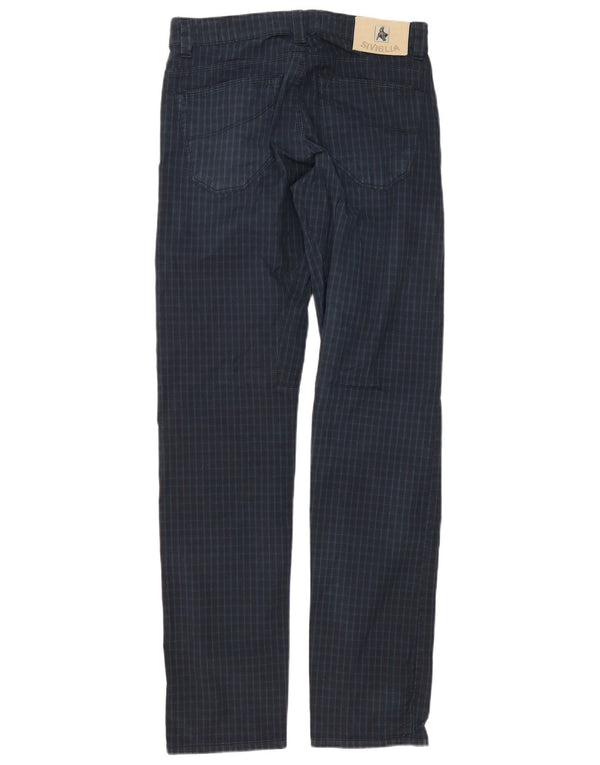 SIVIGLIA Pantaloni casual dritti da uomo W31 L34 Cotone a quadri blu navy