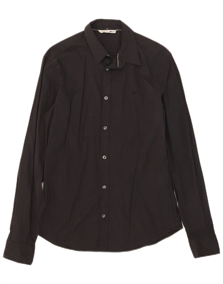 Camicia Uomo Gas Small Nera in Cotone