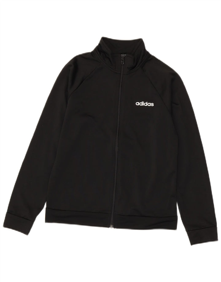 Giacca da tuta da ragazzo Adidas 11-12 anni in poliestere nero
