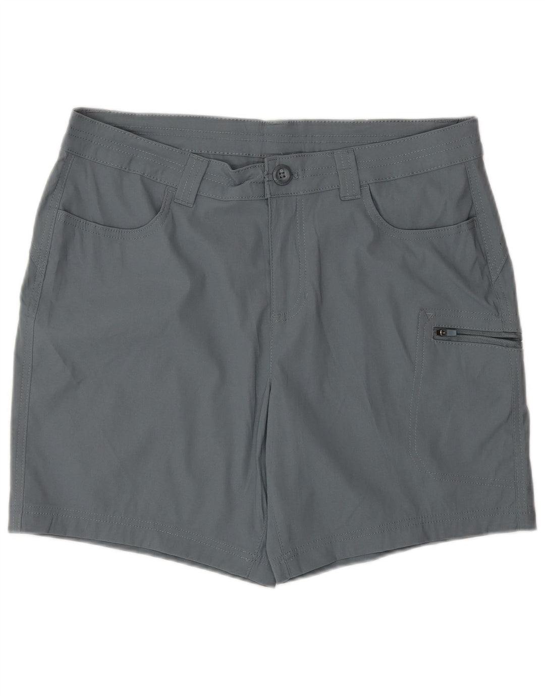 Pantaloncini cargo da donna Eddie Bauer US 12 Large W34 Sport in nylon grigio