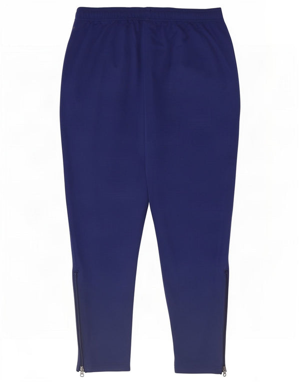 Pantaloni da tuta Adidas Climalite da uomo XL in poliestere blu navy