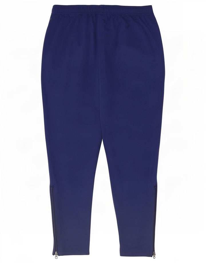 Pantaloni da tuta Adidas Climalite da uomo XL in poliestere blu navy
