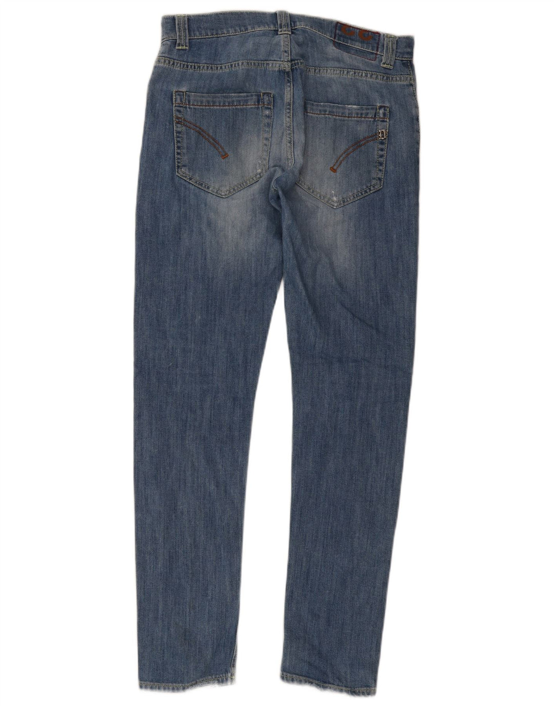 Dondup Jeans slim invecchiati da uomo W33 L32 in cotone blu