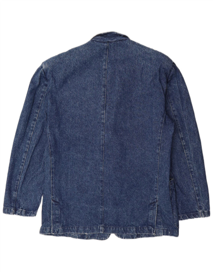 Giacca blazer in denim da uomo a 2 bottoni Carrera UK 38 Cotone blu medio