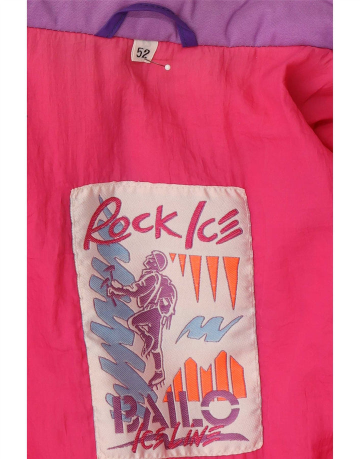 Giacca da sci con cappuccio da uomo Bailo IT 52 XL Viola Colourblock in poliammide