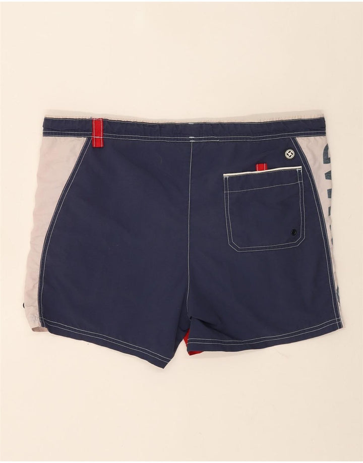 Pantaloncini da bagno grafici da uomo Colmar EU48 blocco colore rosso medio