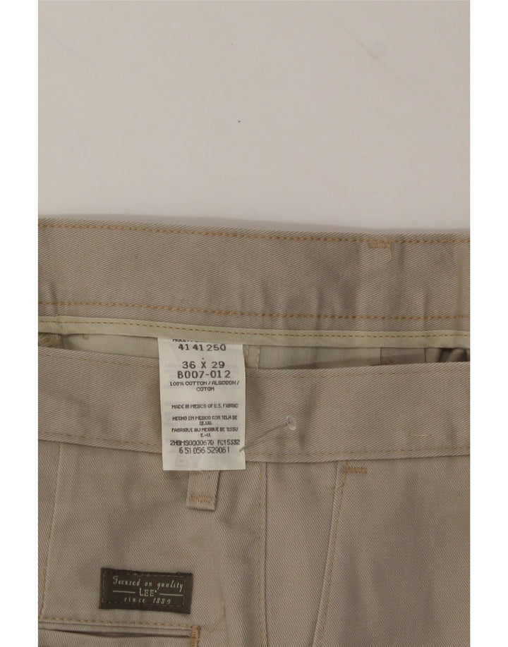 LEE Mens Pegged Chino Trousers W36 L29 Beige Cotton Vintage Lee and Second-Hand Lee from Messina Hembry 