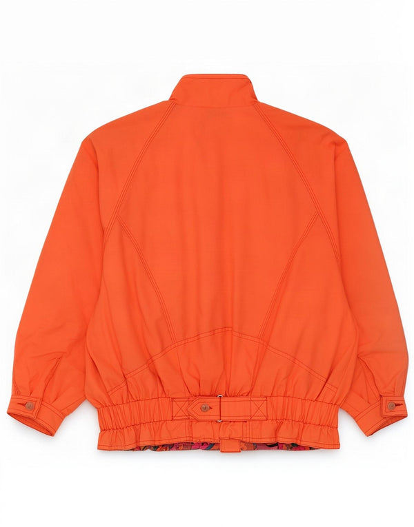 Giacca da sci vintage da bambina 11-12 anni in nylon arancione